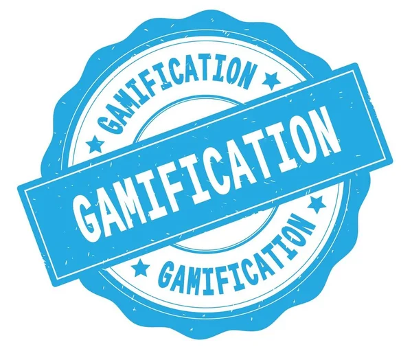 GAMIFICATION text, on full pink rectangle stamp. — Stock Photo ...