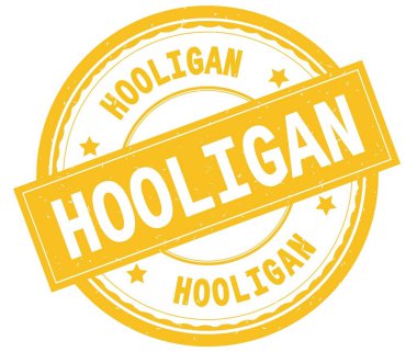 Holigan, sarı yuvarlak pencere boyutu üzerinde yazılı metin.