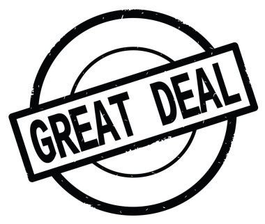 Siyah daire basit damgası yazılmış büyük anlaşma metni.