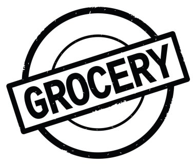 Bakkal metin, siyah daire basit damga yazılmış.