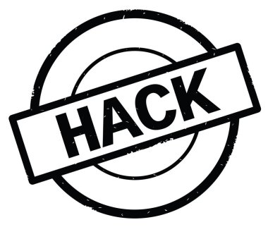 Siyah daire basit damgası yazılmış metni, kesmek.