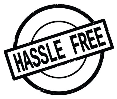 Siyah daire basit damgası yazılı güçlük serbest metin.