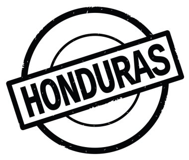 Honduras metin, siyah daire basit damga yazılmış.