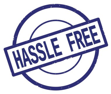 Mavi daire basit damgası yazılı güçlük serbest metin.