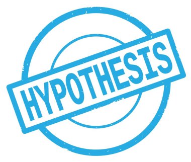 Hipotez metin, camgöbeği basit daire damga yazılmış.