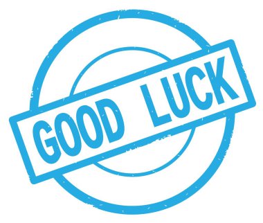 Camgöbeği basit daire damgası yazılmış iyi şanslar metni.