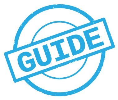 Kılavuzu metin, camgöbeği basit daire damga yazılmış.