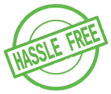Yeşil Daire basit damgası yazılı güçlük serbest metin.