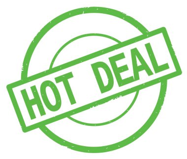 Yeşil Daire basit damgası yazılmış sıcak anlaşma metni.