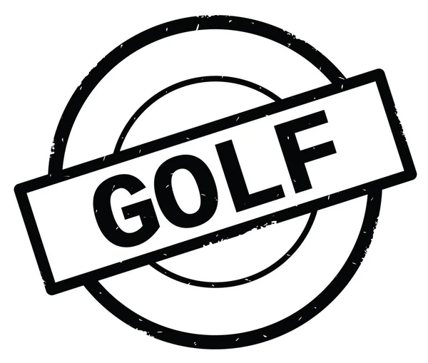 GOLF texto, escrito em preto carimbo círculo simples . — Fotografia de Stock