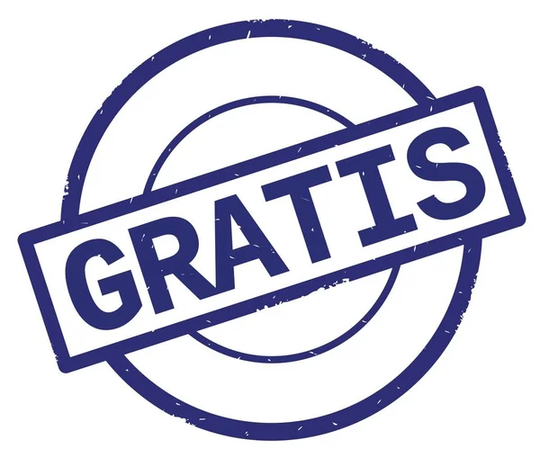Texto GRATIS, escrito en azul simple sello de círculo . — Foto de Stock