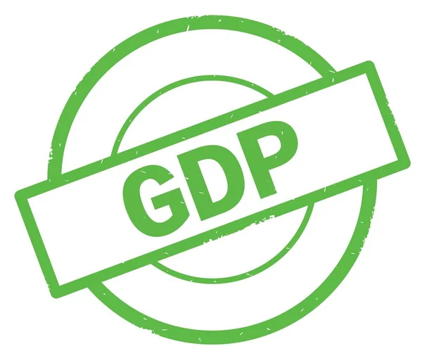 Testo del PIL, scritto sul timbro verde a cerchio semplice . — Foto Stock