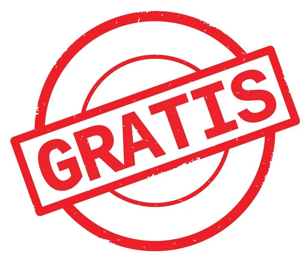 Texto GRATIS, escrito en rojo simple sello de círculo . — Foto de Stock