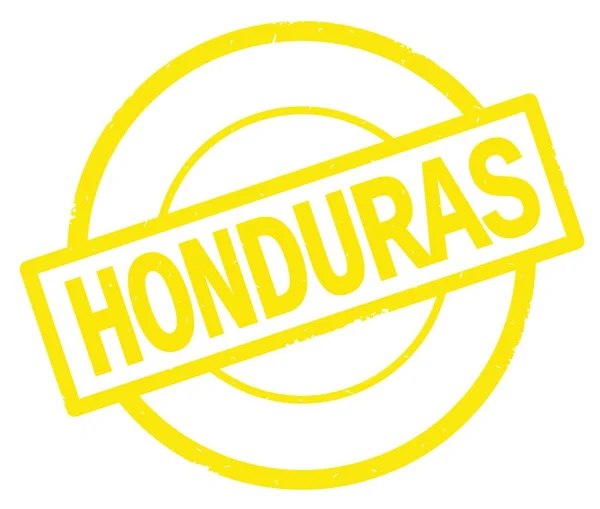 Honduras text, skriven på gul enkel cirkel stämpel. — Stockfoto