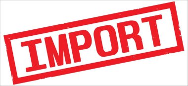 Kırmızı renkli dikdörtgen vintage dokulu damga işareti metin alma.