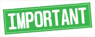 Tam yeşil dikdörtgen vintage dokulu damga işareti üzerinde önemli metin.