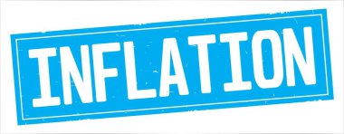 Tam camgöbeği dikdörtgen vintage dokulu damga işareti üzerinde enflasyon metin.