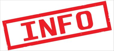 Kırmızı renkli dikdörtgen vintage dokulu damga işareti üzerinde bilgi metni.