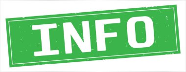 Tam yeşil dikdörtgen vintage dokulu damga işareti üzerinde bilgi metni.