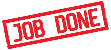 Metin, kırmızı renkli dikdörtgen vintage dokulu damga işareti üzerinde yapılan iş.