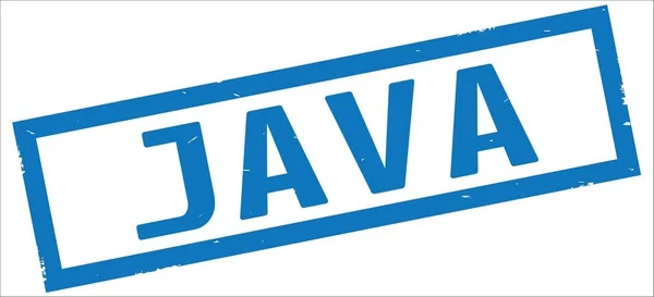 อความ Java บนเคร องหมายส เหล ยมขอบส าเง — ภาพถ่ายสต็อก