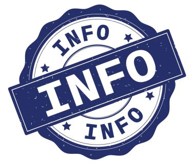 Mavi, lacey sınır üzerinde yazılı bilgi metni yuvarlak vintage dokulu rozet damgası.