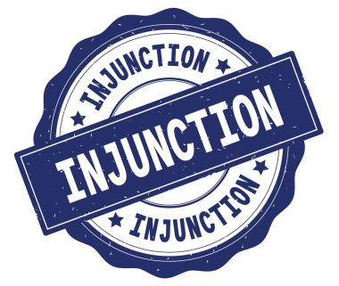 Mavi, lacey kenarlığın üzerine yazılmış önlem metni yuvarlak vintage dokulu rozet damgası.