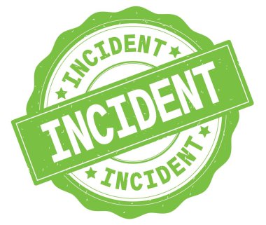 Olay metin yeşil, lacey kenarlığın üzerine yazılmış, yuvarlak vintage dokulu rozet damgası.