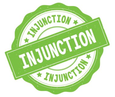 Yeşil, lacey kenarlığın üzerine yazılmış önlem metni yuvarlak vintage dokulu rozet damgası.