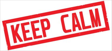 Kırmızı dikdörtgen kenarlık damgası sakin metni koru.