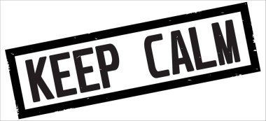 Siyah dikdörtgen kenarlık damgası sakin metni koru.