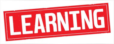 Metni, tam kırmızı dikdörtgen damga öğrenme.