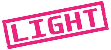 Pembe dikdörtgen kenarlık damga üzerinde açık metin.