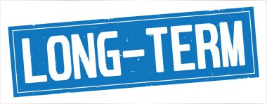 Tam mavi dikdörtgen damga üzerinde uzun vadeli metin.