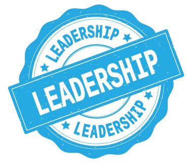 Liderlik metin, camgöbeği yuvarlak rozet yazılmış.