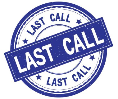 Mavi yuvarlak pencere boyutu üzerinde yazılı metin için son çağrı.