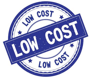 Düşük maliyet, mavi yuvarlak pencere boyutu üzerinde yazılı metin.