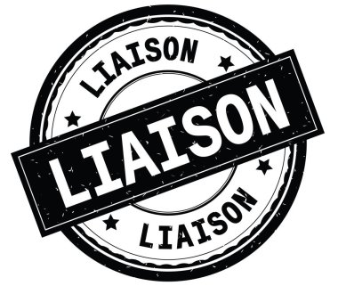 Yazılı metin siyah yuvarlak lastik damgası irtibat.