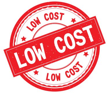 Kırmızı yuvarlak pencere boyutu üzerinde düşük maliyetli yazılı metin.