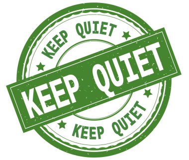 Metin yeşil yuvarlak pencere boyutu üzerinde yazılı susturmak.