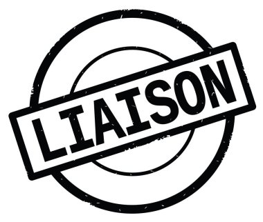 İrtibat metin, siyah daire basit damga yazılmış.