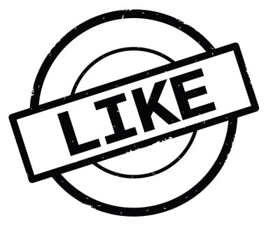 Yazılı metin gibi siyah daire basit damgası.