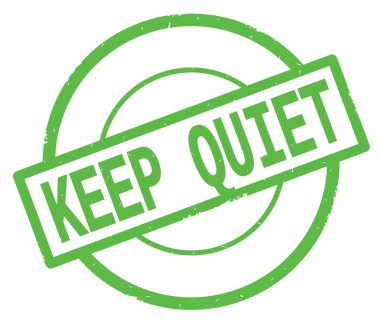 Yeşil Daire basit damgası yazılı sessiz metni koru.