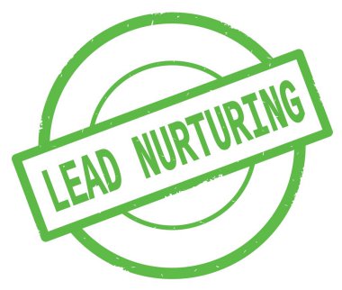 Yeşil Daire basit damgası yazılı kurşun Nurturing metin.