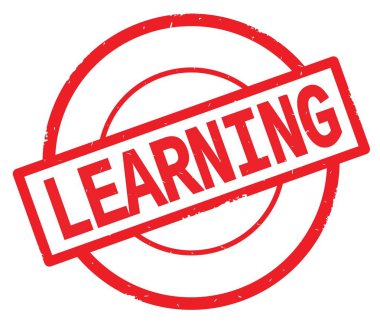 Metin öğrenme, kırmızı daire basit damga yazılmış.