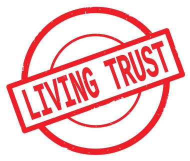 Kırmızı daire basit damgası yazılmış oturma güven metni.