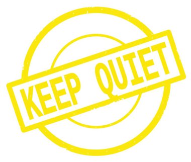 Sarı daire basit damgası yazılı sessiz metni koru.