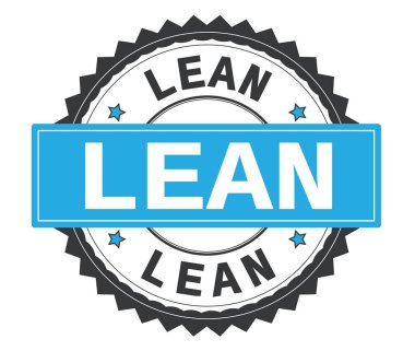 Yalın metin gri ve mavi yuvarlak damga, zig zag kenarlıklı.