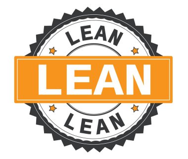 Yalın metin gri ve turuncu yuvarlak damga, zig zag kenarlıklı.