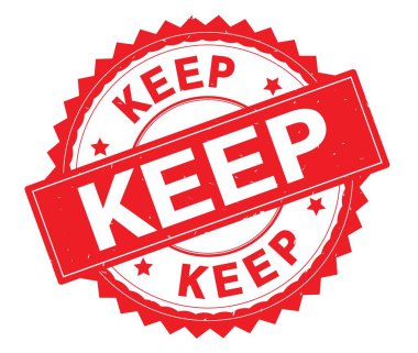 Tutun kırmızı metin damgası, zig zag kenarlıklı yuvarlak.